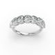 Cushion Shape Diamond Anniversary Band in Gold