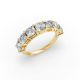 Cushion Shape Diamond Anniversary Band in Gold