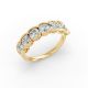 Cushion Shape Diamond Anniversary Band in Gold