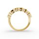 Cushion Shape Diamond Anniversary Band in Gold