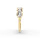 Cushion Shape Diamond Anniversary Band in Gold