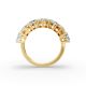 Heart Shape Diamond Anniversary Band in Gold