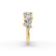 Heart Shape Diamond Anniversary Band in Gold