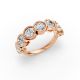 Round Shape Diamond Anniversary Band in Gold
