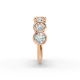 Round Shape Diamond Anniversary Band in Gold