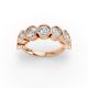 Round Shape Diamond Anniversary Band in Gold