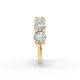 Round Shape Diamond Anniversary Band in Gold