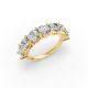 Round Shape Diamond Anniversary Band in Gold