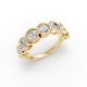 Round Shape Diamond Anniversary Band in Gold