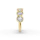 Round Shape Diamond Anniversary Band in Gold