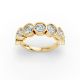 Round Shape Diamond Anniversary Band in Gold