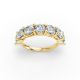 Round Shape Diamond Anniversary Band in Gold