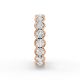 Round Shape Diamond Eternity Bands in Gold