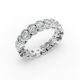 Round Shape Diamond Eternity Bands in Gold