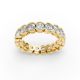 Round Shape Diamond Eternity Bands in Gold