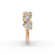 Heart Shape Diamond Anniversary Band in Gold