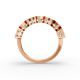 Heart Shape Diamond Anniversary Band in Gold