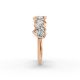 Heart Shape Diamond Anniversary Band in Gold