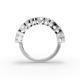 Heart Shape Diamond Anniversary Band in Gold
