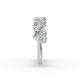 Heart Shape Diamond Anniversary Band in Gold
