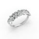 Heart Shape Diamond Anniversary Band in Gold