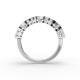 Heart Shape Diamond Anniversary Band in Gold