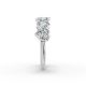 Heart Shape Diamond Anniversary Band in Gold