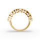Heart Shape Diamond Anniversary Band in Gold