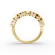 Heart Shape Diamond Anniversary Band in Gold