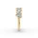 Heart Shape Diamond Anniversary Band in Gold