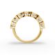 Cushion Shape Diamond Anniversary Band in Gold