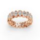 Pear Shape Diamond Eternity Bands in Gold