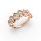 Pear Shape Diamond Anniversary Band in Gold