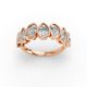 Pear Shape Diamond Anniversary Band in Gold