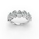 Pear Shape Diamond Anniversary Band in Gold