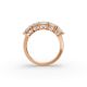 Princess Shape Diamond Anniversary Band in Gold