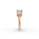 Princess Shape Diamond Anniversary Band in Gold