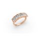 Princess Shape Diamond Anniversary Band in Gold
