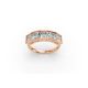 Princess Shape Diamond Anniversary Band in Gold