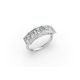 Princess Shape Diamond Anniversary Band in Gold