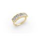 Princess Shape Diamond Anniversary Band in Gold