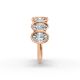 Oval Shape Diamond Anniversary Band in Gold