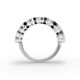 Oval Shape Diamond Anniversary Band in Gold