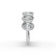 Oval Shape Diamond Anniversary Band in Gold