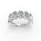 Oval Shape Diamond Anniversary Band in Gold