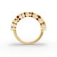 Oval Shape Diamond Anniversary Band in Gold