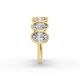 Oval Shape Diamond Anniversary Band in Gold