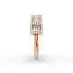 Princess Shape Diamond Anniversary Band in Gold