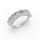 Princess Shape Diamond Anniversary Band in Gold