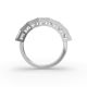 Princess Shape Diamond Anniversary Band in Gold